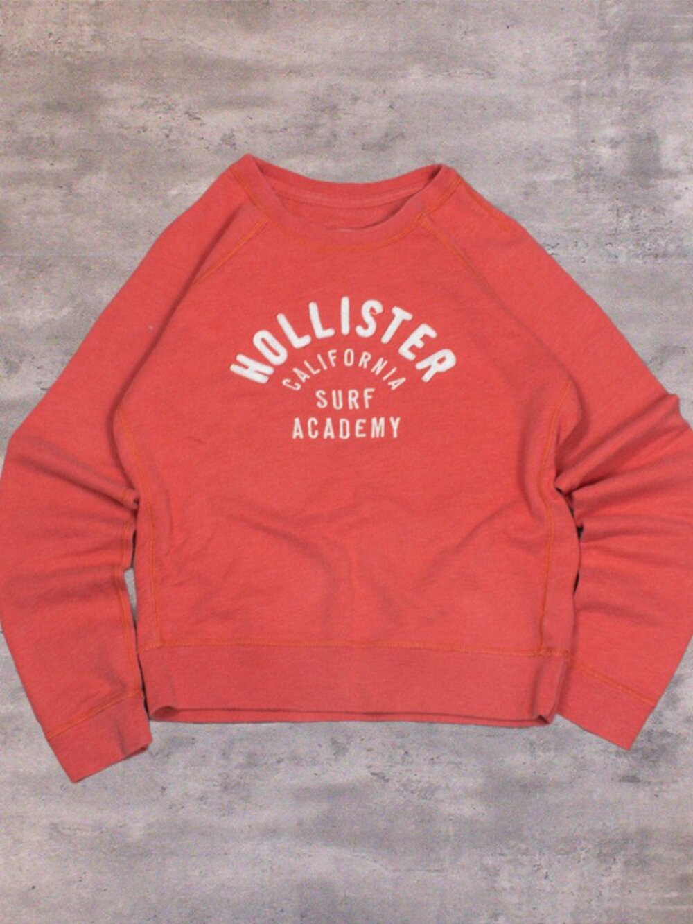 Vintage VTG Y2K 2000's 00's Hollister Raglan Pink Crewneck Sweatshirt
